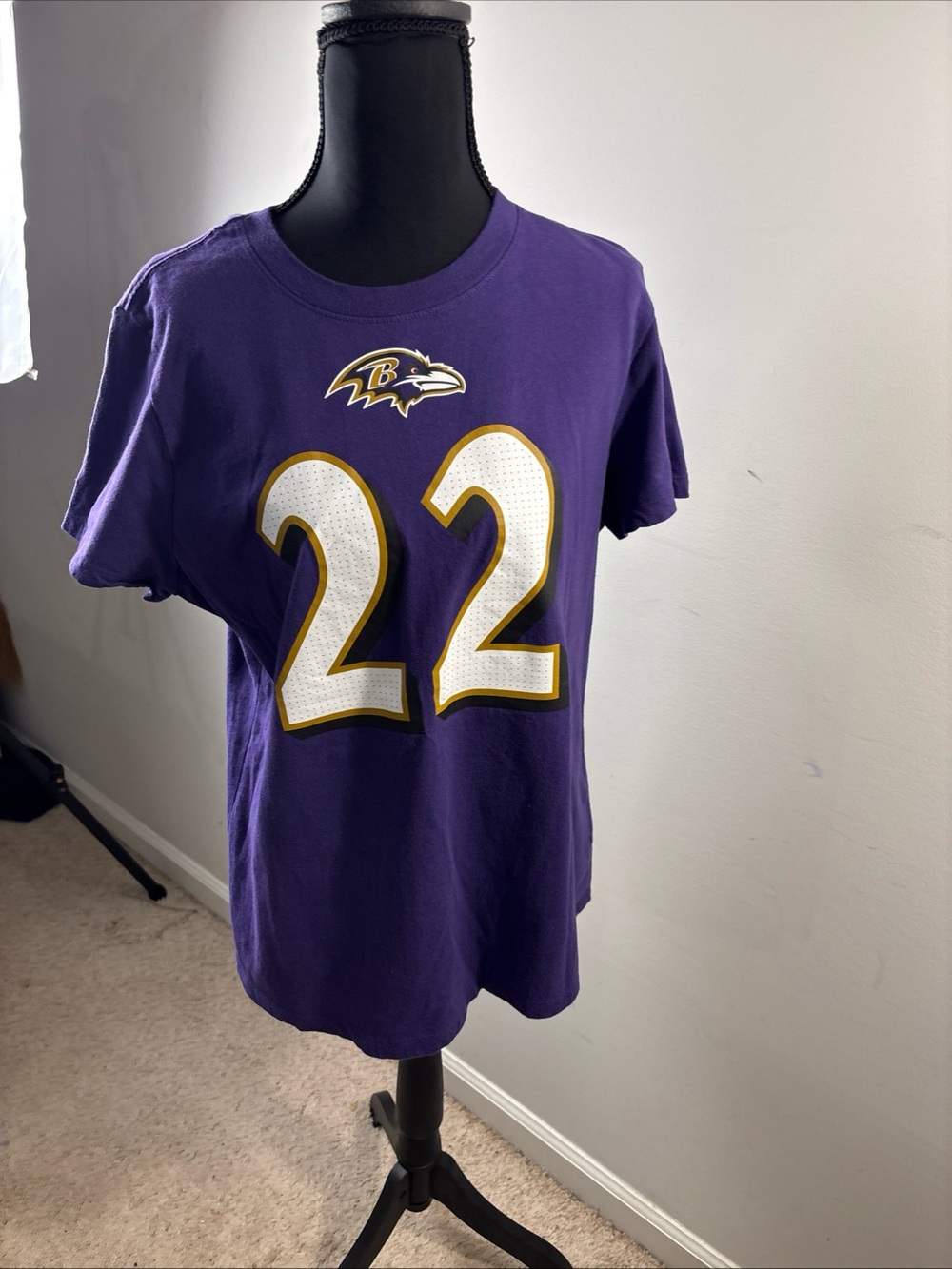 Nike Purple Baltimore Ravens #22 Short Sleeve Tee 447